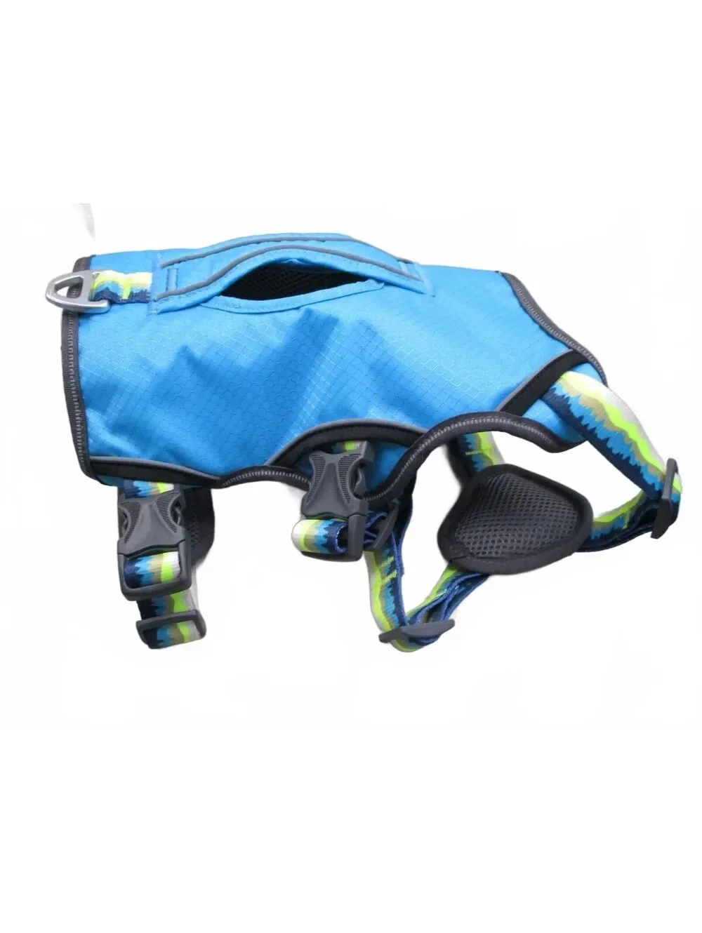 Arcadia Trail Ultimate Security Dog Harness Blue & Neon